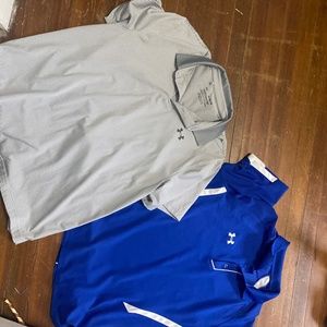 Men’s XL under armour polo shirts